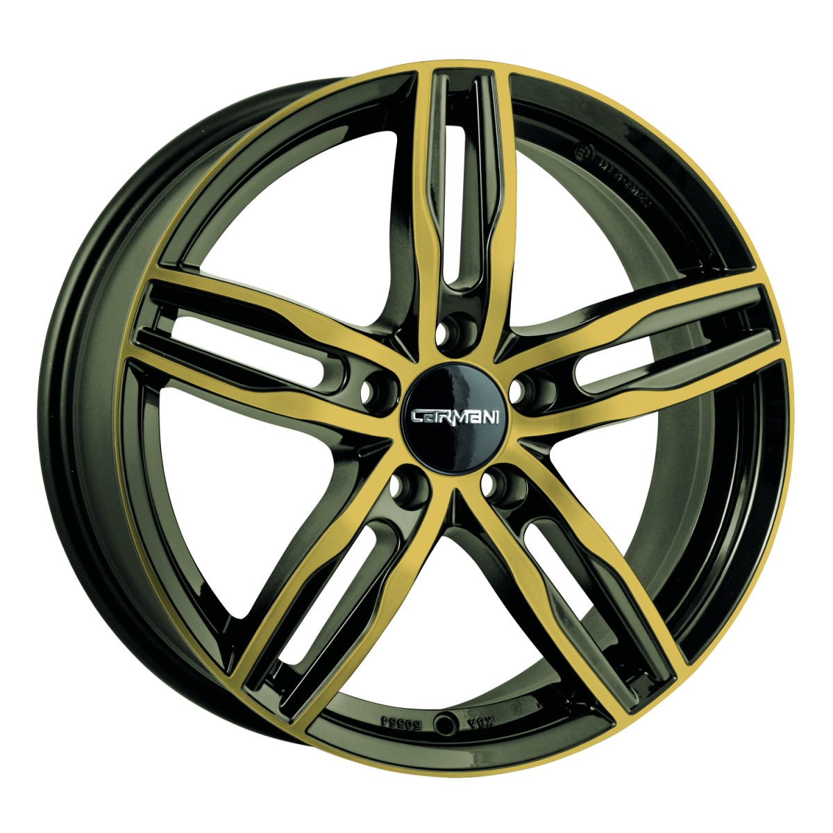 Carmani 14 Paul gold polish 7.5x17 ET55 - LK5/108 ML63.4 | Felge - Alu ...