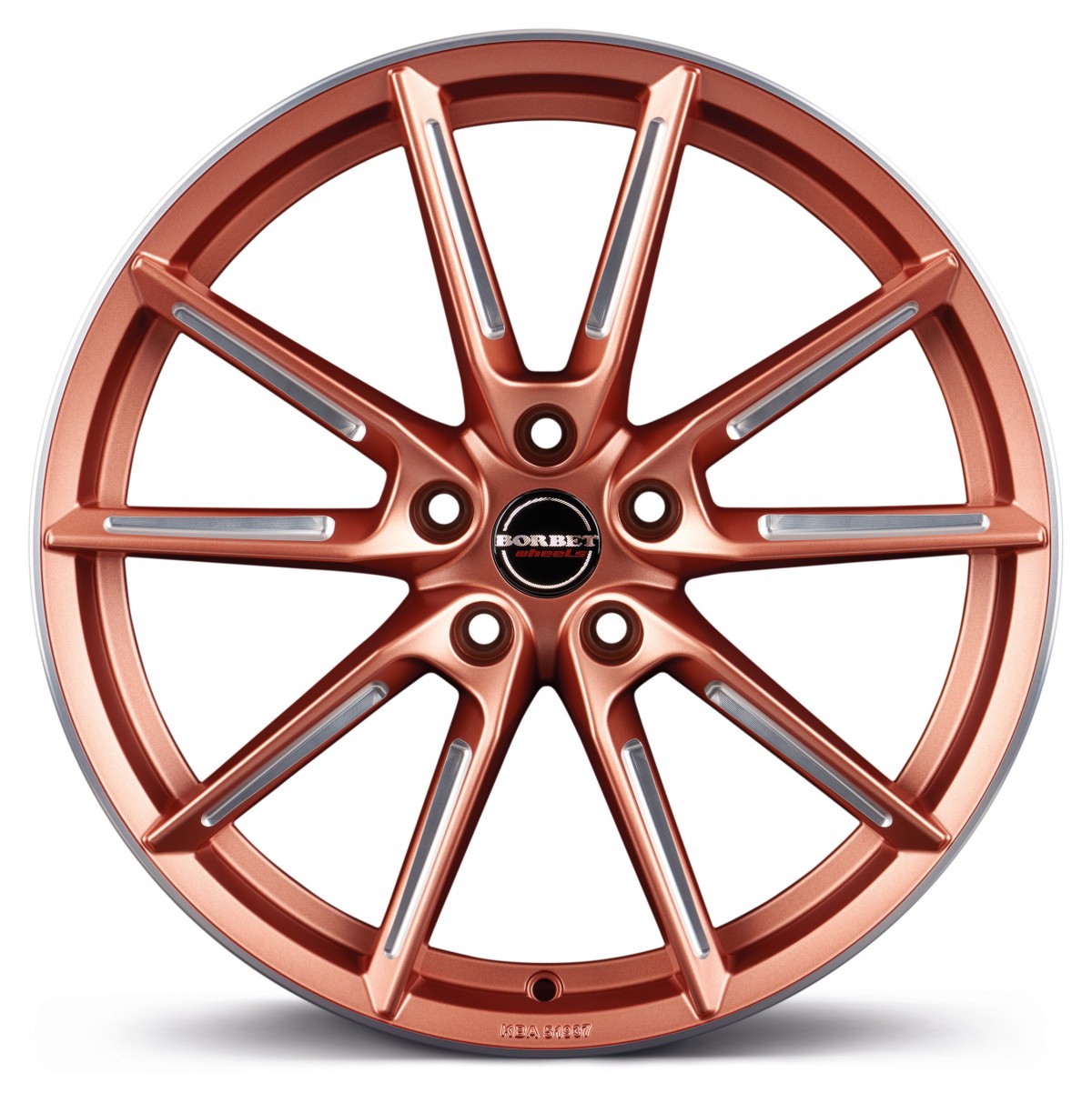 Borbet Lx Copper Matt Spoke Rim Polished 8x19 Et50 Lk5112 Ml571 Felge Alu Rsude